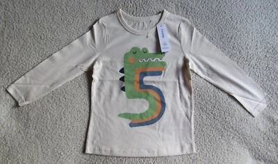 Kids Unisex Age 5 Crocodile Print Long Sleeve Top Age 5-6 Years Brand New WL - Image 1 of 4