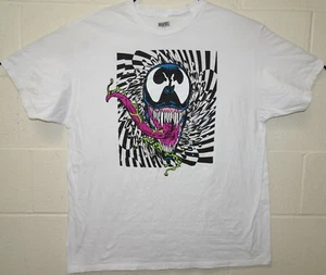 Marvel  Venom Spiderman Psychcedelic Fluorescent T Shirt 2XL White - Picture 1 of 5