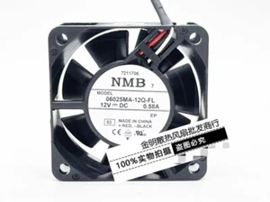 1 pcs NMB 6CM 06025MA-12Q-FL 12V 0.58A chassis inverter cooling fan - Picture 1 of 2
