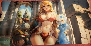 super mario princess peach waifu playmat ( 23 x 11.5) - Picture 1 of 3