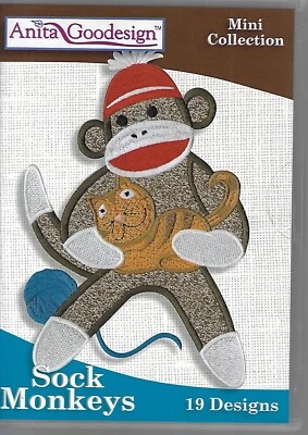 Anita Goodesign Mini Collection - Sock Monkey (CD-ROM) - Image 1 of 2