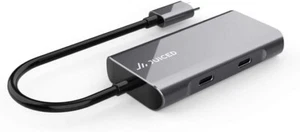 Juiced Systems QuadHUB USB-C 4 Port Portable USB Hub, 2 USB-C 3.2 Gen 2 Ports - Picture 1 of 7