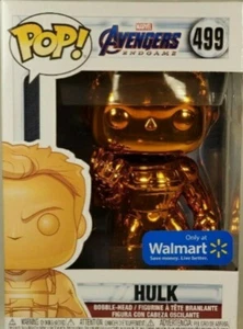 Funko POP! Marvel: Avengers Endgame Hulk Orange Chrome Walmart Exclusive Vaulted - Picture 1 of 7