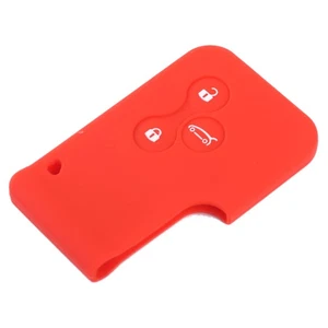 Rot 3-Tasten Schlüssel Hülle Etui Key Cover Case Für Renault Clio Megane Scenic - Picture 1 of 5