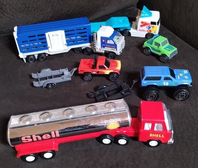 Tonka DieCast Blue Ribbon Semi Truck 812733-B Horse Trailer, Vintage, Lot - Image 1 of 4