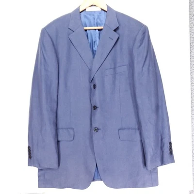 John W. Nordstrom 100% Linen Blazer Men's 44R Ormezzano Premium Business Casual - Image 1 of 4