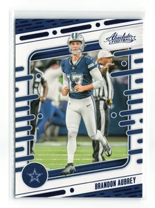 2024 PANINI ABSOLUTE BRANDON AUBREY #29 COWBOYS LIGHT BLUE FOIL - Picture 1 of 2