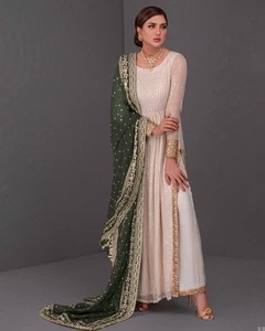 Diseñador paquistaní Salwar Kameez listo para usar trajes indio boda fiesta vestido - Imagen 1 de 6