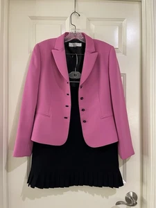 Tahari Arthur S Levine Mujer 2 Piezas Falda Trajes Talla 8P/6P - Imagen 1 de 19