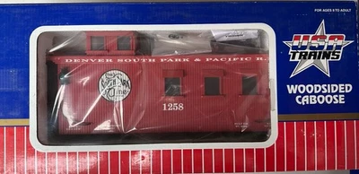 USA Trains R12018 Denver South Park & Pacific Woodsided Caboose New  - Image 1 of 3