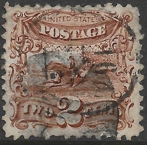 USA #113 2c. Post Pferd und Reiter Ausgabe gebraucht sehr schön - Bild 1 von 2