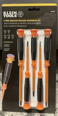 Klein Tools 85615INS - 5 件绝缘精密螺丝刀套装全新 — 第 1/4 张图片