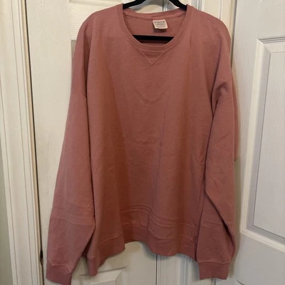 Nueva Sudadera Hanes Comfort Wash Polar Cuello Redondo Talla 3XL Rosa Peso Medio Foto 1 de 4