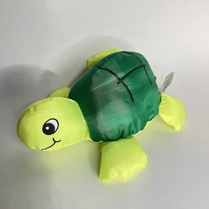 Juguete de peluche de peluche verde tortuga de colección juguetes de peluche material de paracaídas de 8" - Imagen 1 de 9