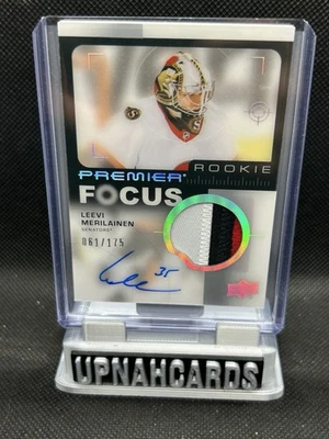 2024-25 UD Premier Hockey - Leevi Merilainen /175 - Premier Rookie Focus - 3 CLR - Image 1 of 2