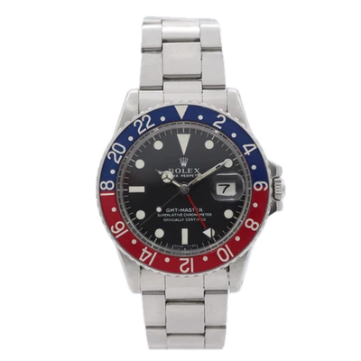 1971 Rolex 1675 GMT-Master Men's Automatic Wristwatch Steel GMT Master Pepsi - Image 1 of 4