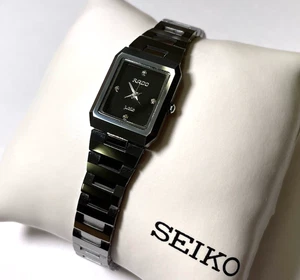RADO Jubilé Wolfram Stahl Schweizer Saphir Diamant Zifferblatt Uhr Quarz - 846.2531.6 - Bild 1 von 10