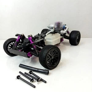 Schumacher Menace .21 3.5cc 3 Speed 1/10 Nitro RC Car 4WD Vintage 70mph Racer - Picture 1 of 11