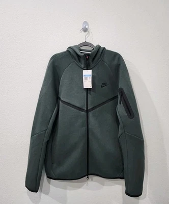 Nike Tech Fleece Windrunner Vintage Verde Cremallera Completa Para Hombre Talla Mediana HV0949-338 Foto 1 de 4