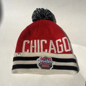 Chicago Blackhawks Fanatics 2025 NHL Winter Classic Cuffed Knit Hat with Pom  - Picture 1 of 6