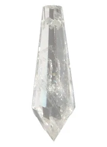 BrilliantCut 1 1/2" (38 MM)Clear Plug Rock Crystal - Picture 1 of 1