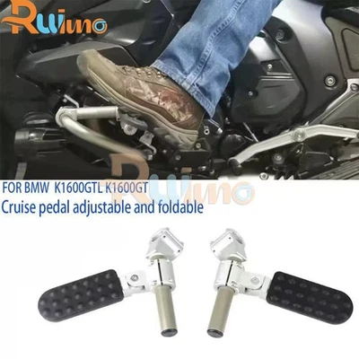 Kit de reposapiés plegables ajustables para BMW K1600GTL K1600GT Foto 1 de 4