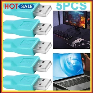 5Pcs PS/2 Female to USB Male Adapter Converter Connector for Keyboard Mouse - Bild 1 von 6