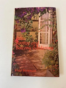 Patio, Rooftop And Balcony Gardening, Violet Stephenson 1967 1st Ed Vintage HBDJ - Picture 1 of 12