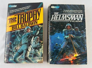 Bill Baldwin Lot of 2 Questar Sci-Fi Vintage Paperbacks The Trophy, The Helmsman - Picture 1 of 14