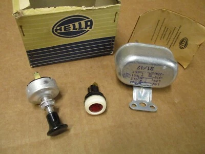 Kit de accesorio de unidad de peligro de emergencia vintage Hella VW Bus Bug Mercedes Porsche Foto 1 de 4