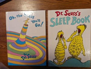 Dr. Suess Books Lot Of 2 Hardcover, Sleep Book, Places You'll Go - Picture 1 of 2
