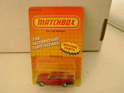 1987 MATCHBOX SUPERFAST MB 41 MAROON RED JAGUAR XJ6 NEW ON CARD - Image 1 of 4
