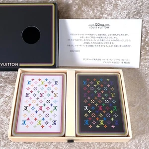 Louis Vuitton Tarjetas de Juego Monograma Multicolor Takashi Murakami Raro SELLADO - Imagen 1 de 9