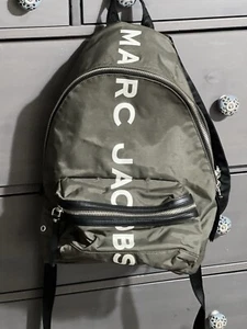 Marc Jacobs Preppy Nylon Backpack Olive Green - Picture 1 of 4