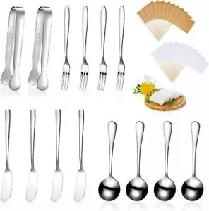Cheese Butter Spreader Knives Set Charcuterie Accessories Stainless Steel Spoons - Picture 1 of 7