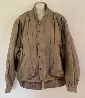 Chaqueta motera de cuero vintage Street Wise años 80 Australia diseñador mujer M Foto 1 de 4