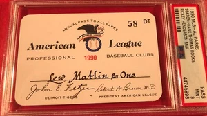 1990 Frank Thomas 1st HR PSA Ticket Pass Randy Johnson No-Hit /Henderson MVP ⚾️ - Picture 1 of 4