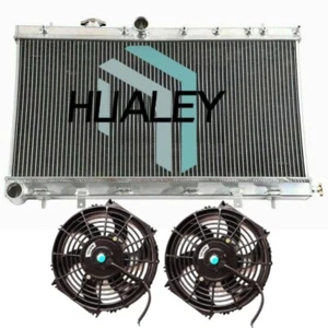 Aluminum Radiator+FAN For 2002-2007 Subaru Impreza 2.5L Sedan WRX STI RS TS MT - Picture 1 of 6