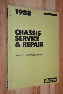 1988 РУКОВОДСТВО ПО РЕМОНТУ ШАССИ ОТЕЧЕСТВЕННЫХ ГРУЗОВИКОВ И ФУРГОНОВ -FORD GMC DODGE CHEVY - Изображение 1 из 4