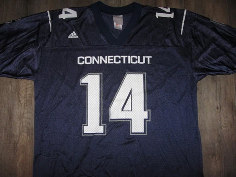 Connecticut Huskies Adidas NCAA College Football Jersey #14 XL Team UConn Rare Cover