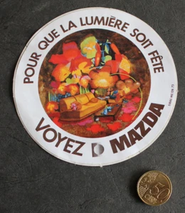 Autocollant/Sticker - MAZDA - Pour que la lumière soit fête - Picture 1 of 2