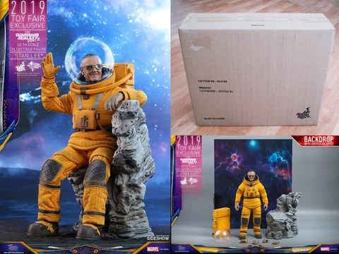 Hot Toys 1/6th Scale STAN LEE Astronaut GOTG Vol2 Toy Fair 2019 Exclusive SEALED Cover