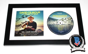 DAVID GILMOUR SIGNED FRAMED YES I HAVE GHOSTS CD ALBUM PINK FLOYD BECKETT COA - Picture 1 of 4