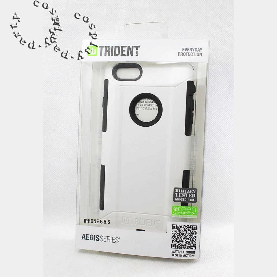 Trident Aegis iPhone 6 Plus & iPhone 6s Plus Rugged Hard Shell Cover Case White