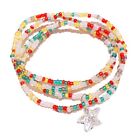 Unique Rainbow Bead Bracelet Adjustable Female Multi-Layer Choker Ornaments