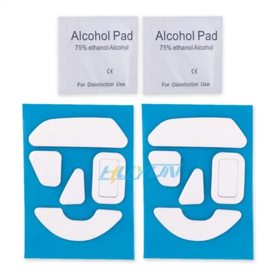 for Razer Basilisk V3 wired Mouse  2 Sets White Rounded Curved Edges Feet Skates - Image 1 of 4