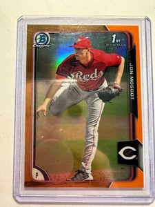 K42,905 - 2015 Bowman Chrome Prospects Orange Refractors #BCP163 Jon Moscot #/25