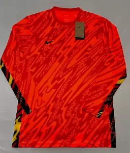 NWT 2024 NIKE Gardien V Mens Large Orange Goalkeeper Soccer Jersey FD7476-803 - Picture 1 of 8