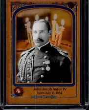 2022 Historic Autographs Civil War John Jacob Astor IV #15 Blue /10