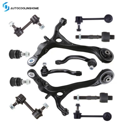 Brazos de control inferiores delanteros de 12 piezas barras estabilizadoras extremos de varilla de amarre para 2004 2005 2006 Acura TL Foto 1 de 4